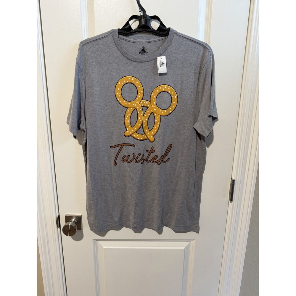 NEW Disney Parks 2025 Twisted Pretzel Snacks WDW T-Shirt - Adult Large